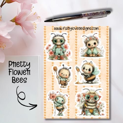 Pretty Flower Bees