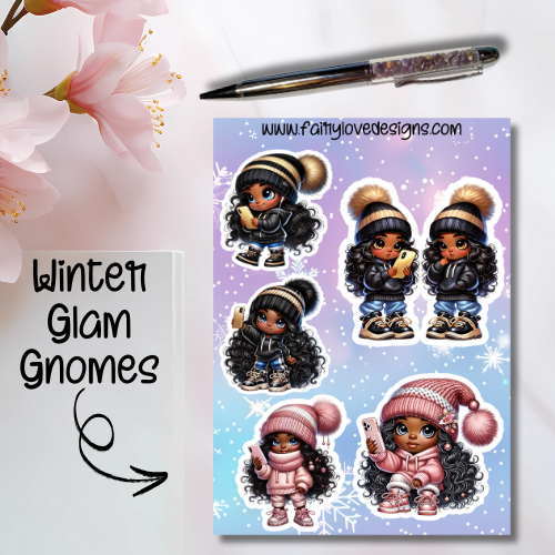 Winter Glam Gnomes