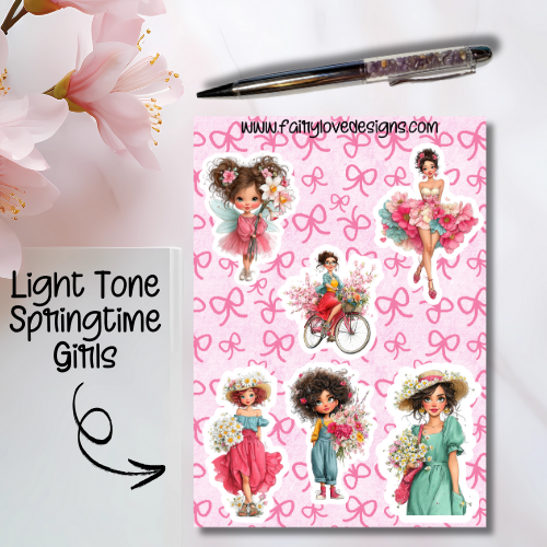 Light Tone Springtime Girls