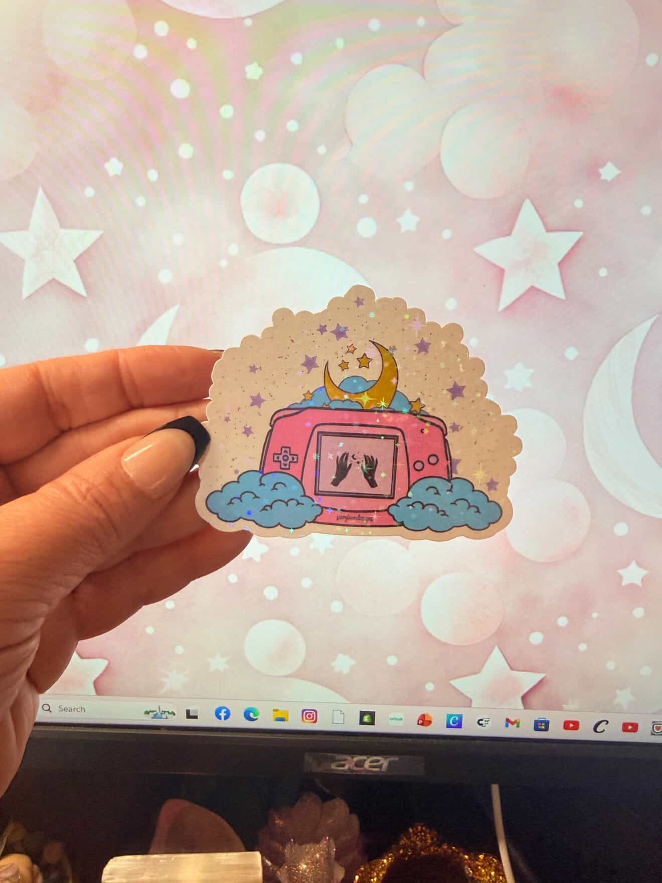 Pastel Gamer Die Cut