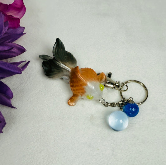 Koi Keychain with Bubble Bobbles