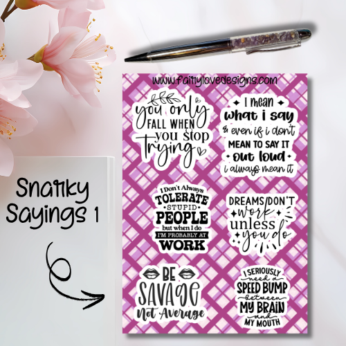 Snarky Sayings 1