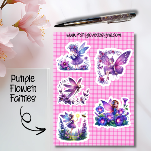Purple Flower Fairies