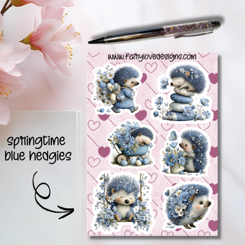 Springtime Blue Hedgies