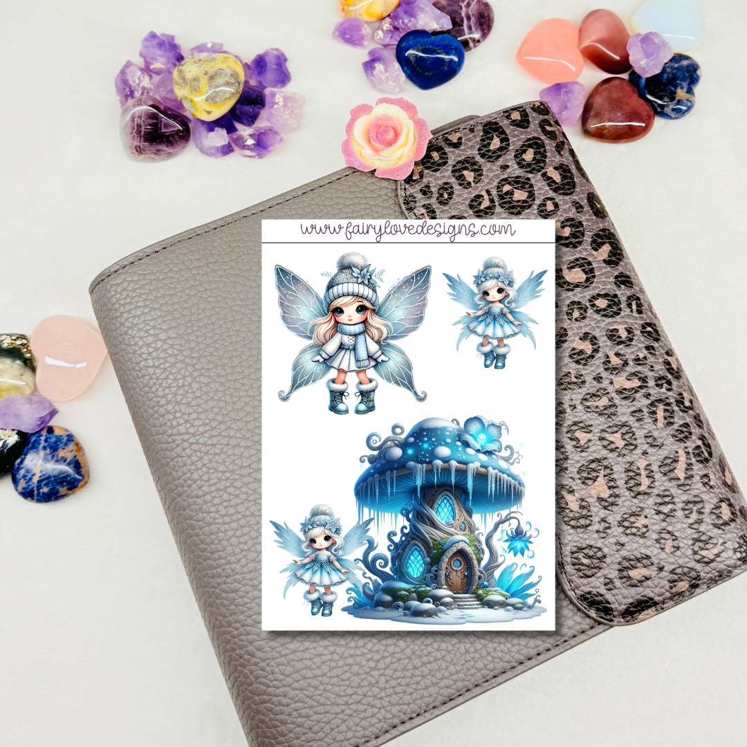 Icy Fairy Mushroom Homes