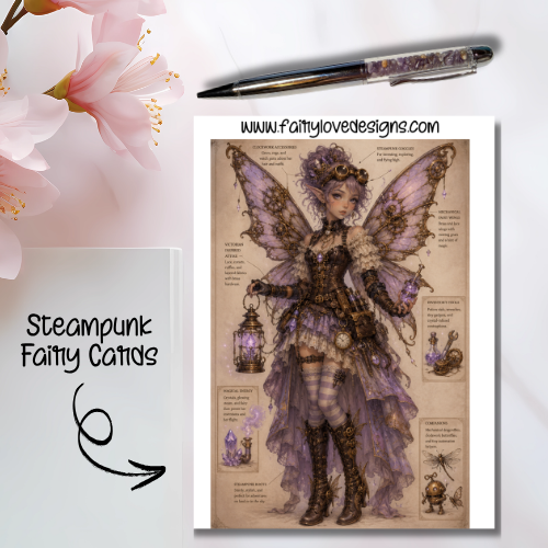 Standing Steampunk Fairy Cards