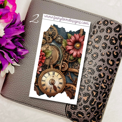 Flower Steampunk Rip Washi