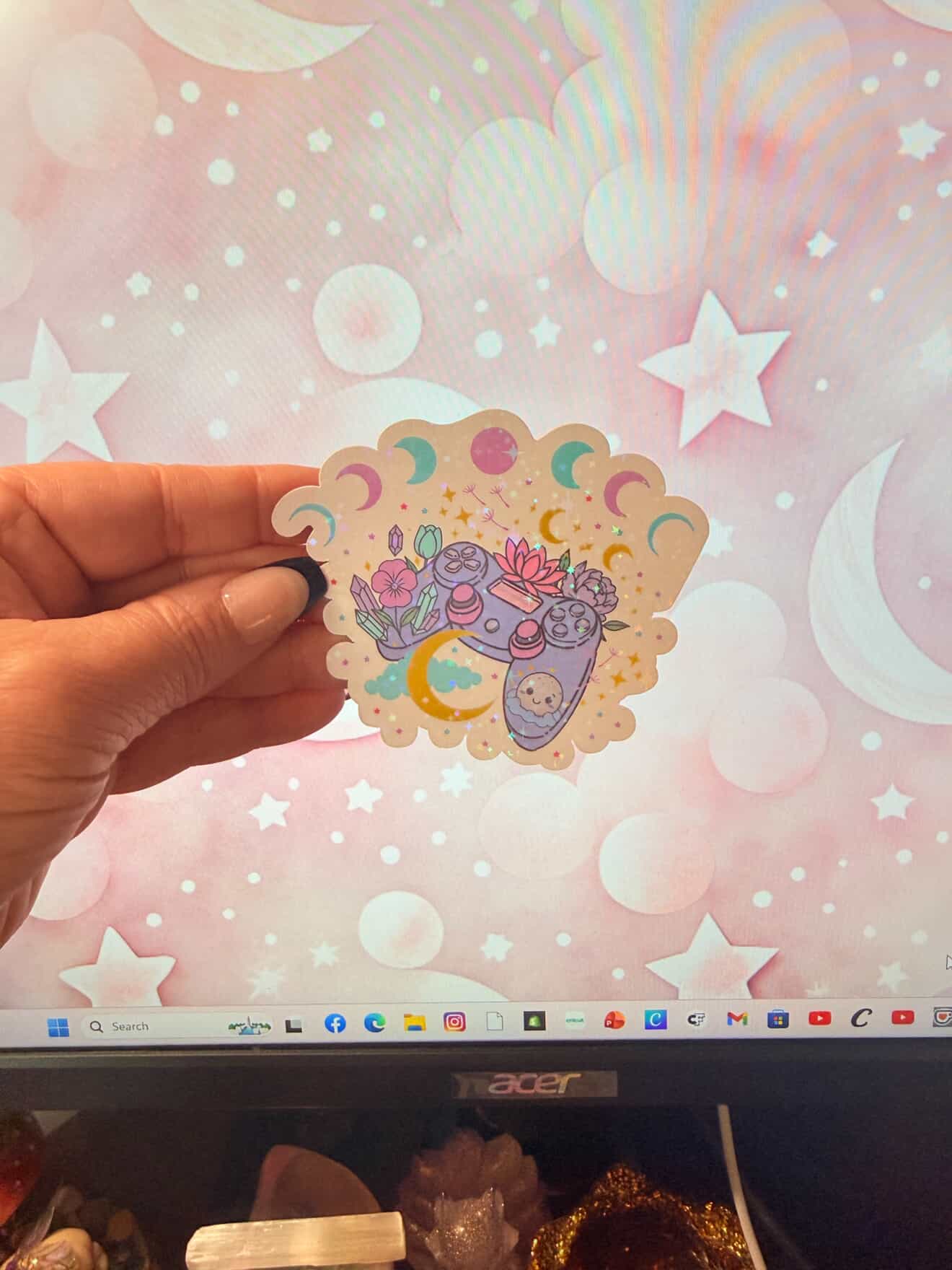 Pastel Gamer Die Cut