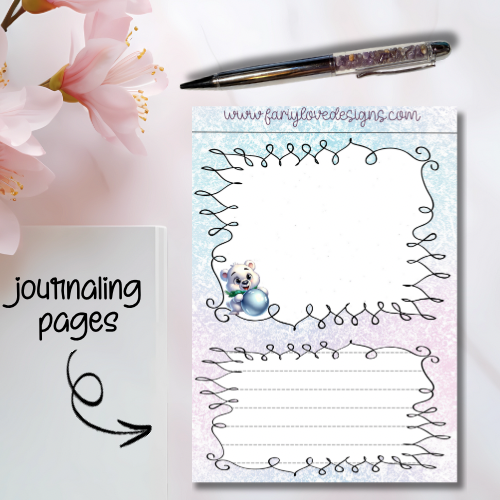 Polar Bear Journaling Pages