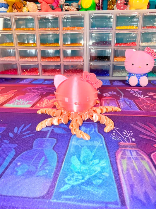 Happy Kitty Octopus 3d Print