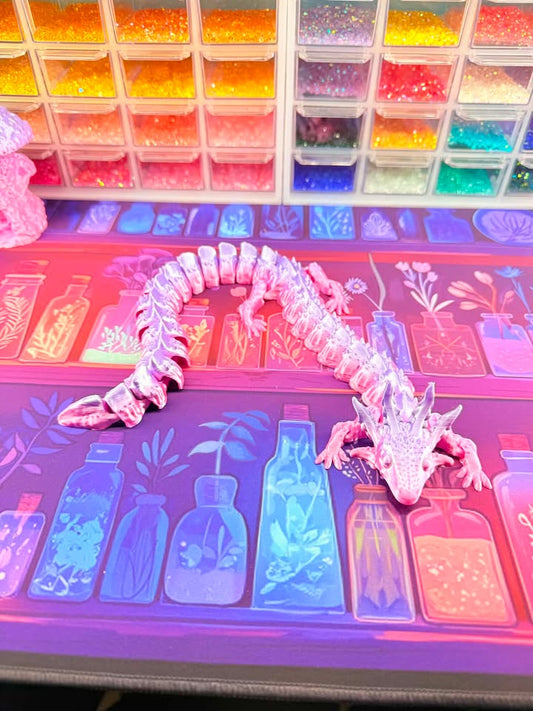 Purple/Pink Dragon - 3d printed