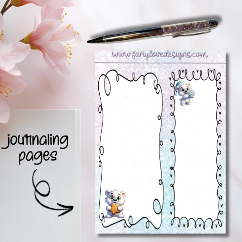 Polar Bear Journaling Pages