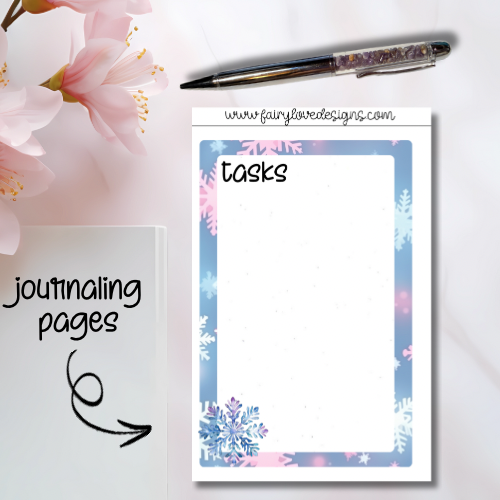 Snowflake Journaling Pages