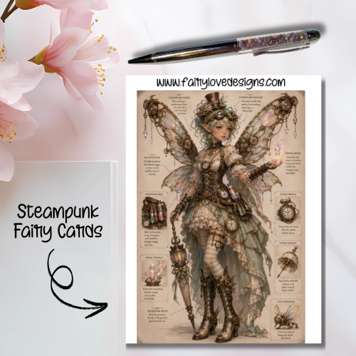 Standing Steampunk Fairy Cards