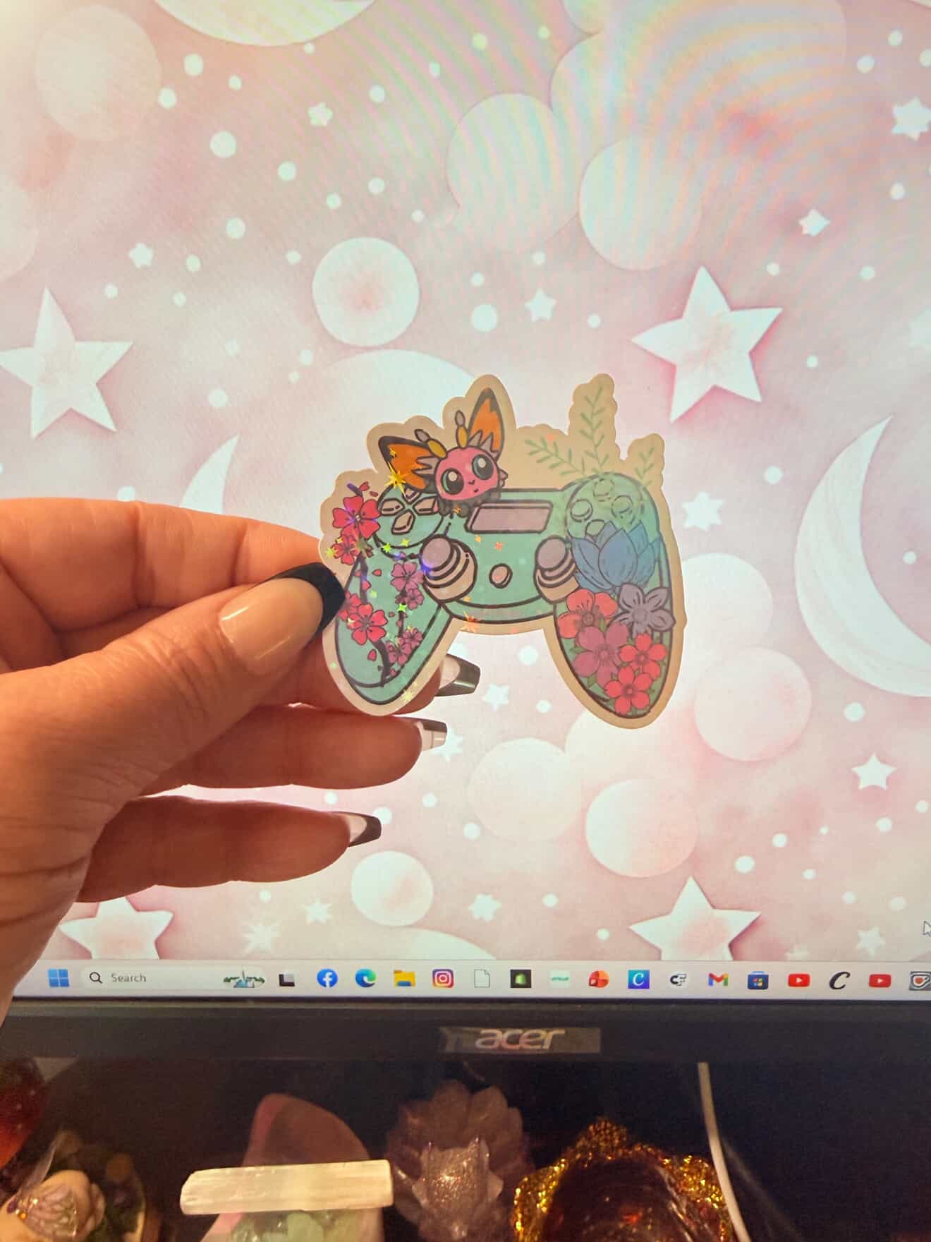 Pastel Gamer Die Cut