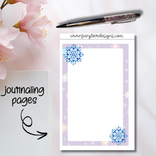 Snowflake Journaling Pages