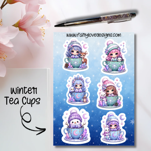 Winter Tea Cup