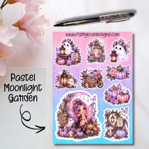 Pastel Moonlight Garden