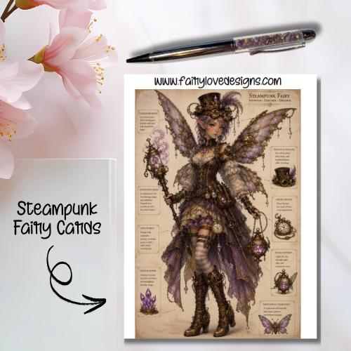 Standing Steampunk Fairy Cards