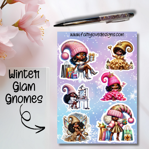 Winter Glam Gnomes