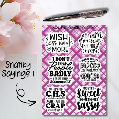 Snarky Sayings 1