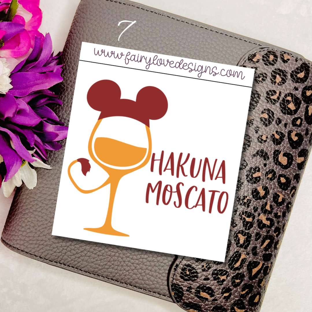 Magical Booze - clear format stickers