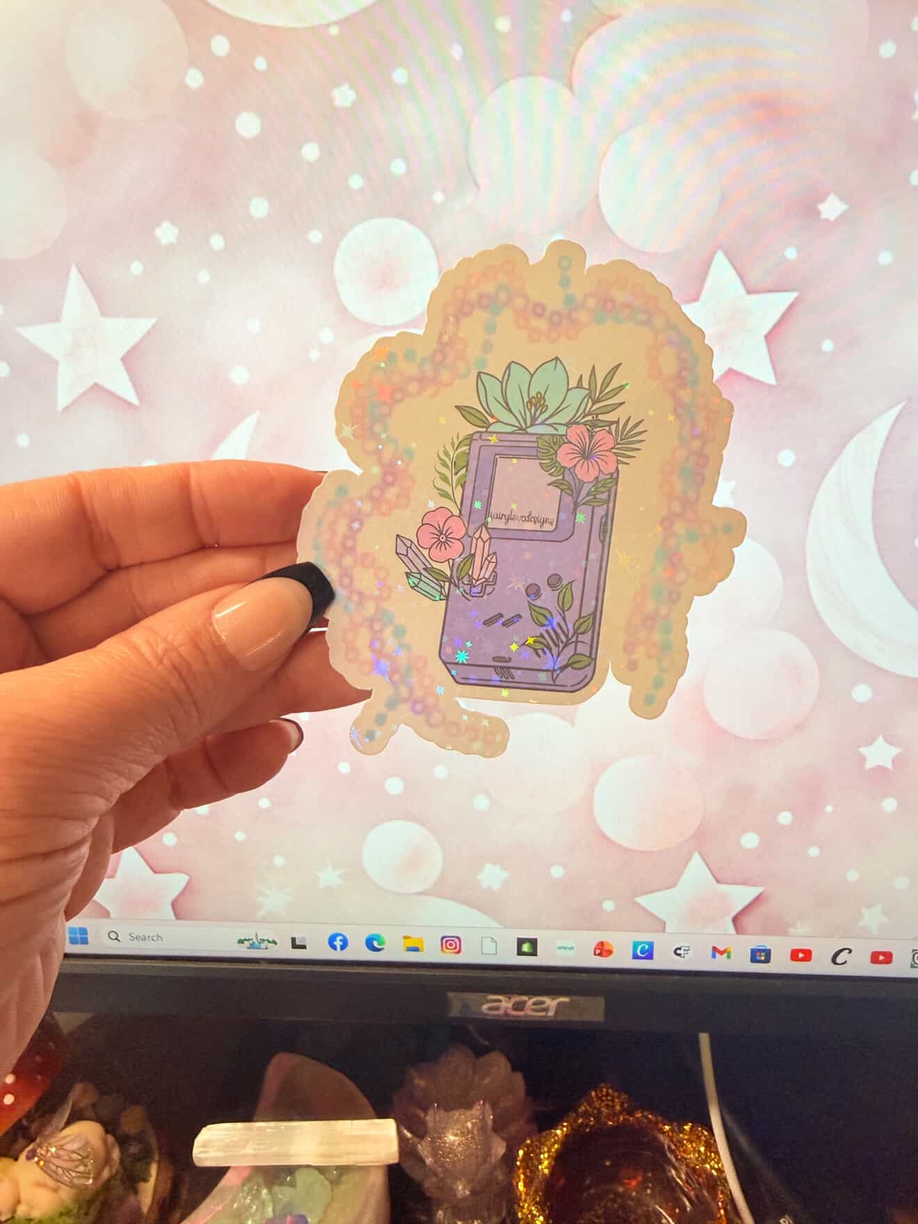 Pastel Gamer Die Cut