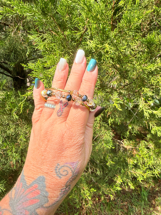 Rhodonite Stone Bangle