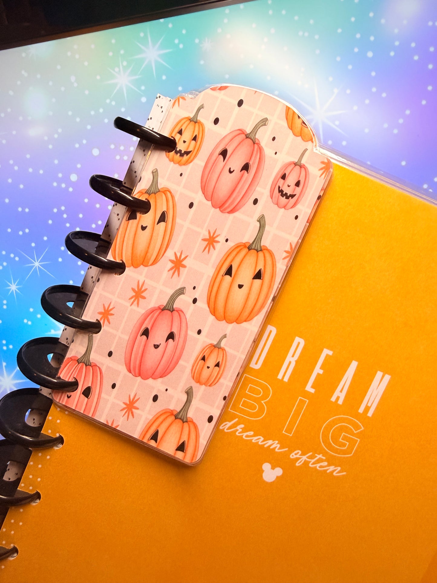 Happy Pumpkin Classic Happy Planner Covers with Bookmarks