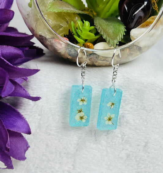 Petite Flower Dangle Earrings