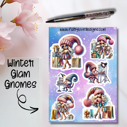 Winter Glam Gnomes