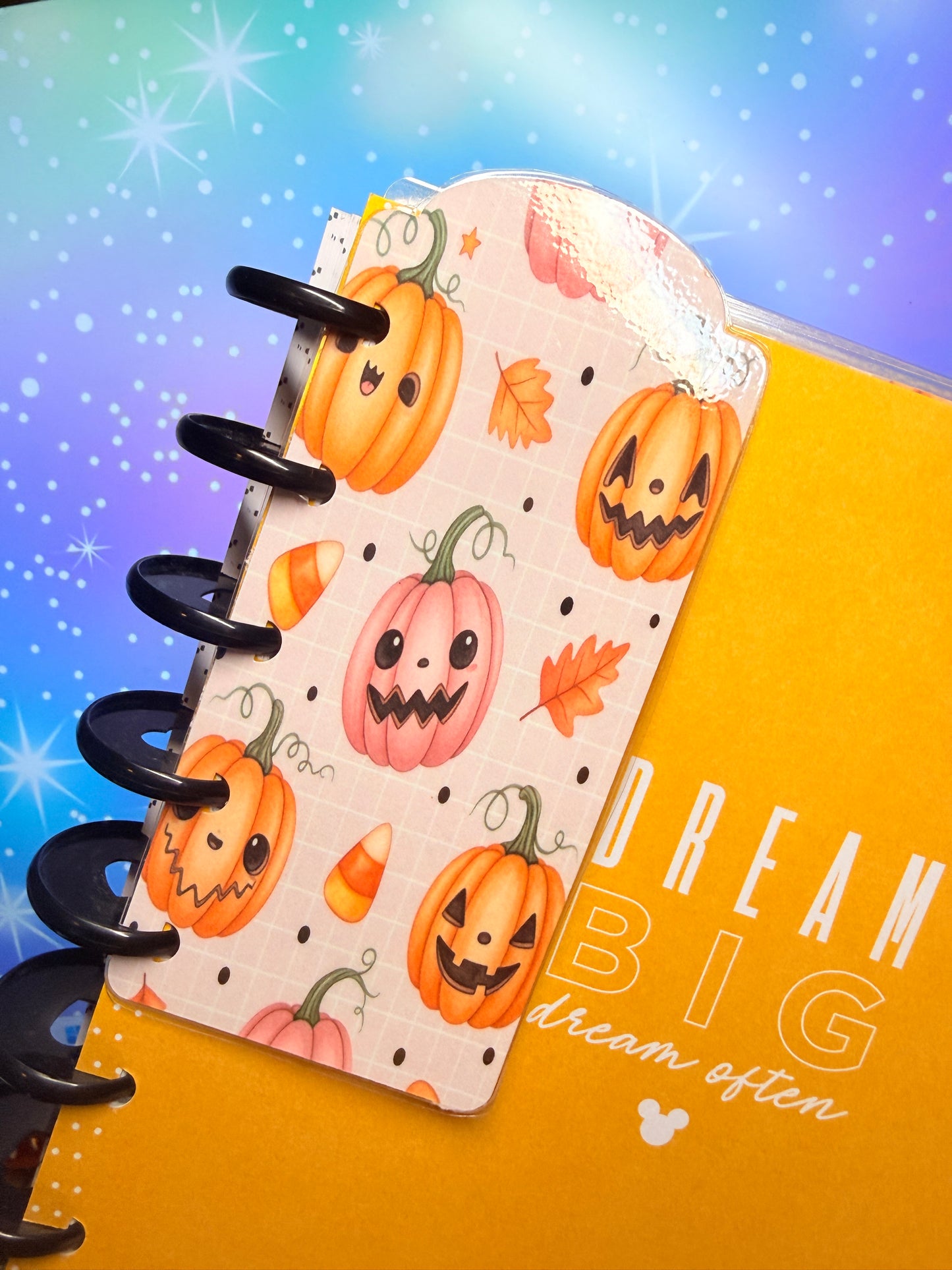 Happy Pumpkin Classic Happy Planner Covers with Bookmarks