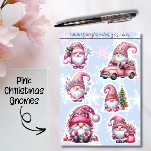 Pink Christmas Gnomes