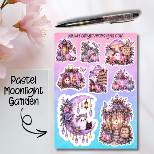 Pastel Moonlight Garden