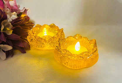 Golden Yellow/Orange Lotus bowls