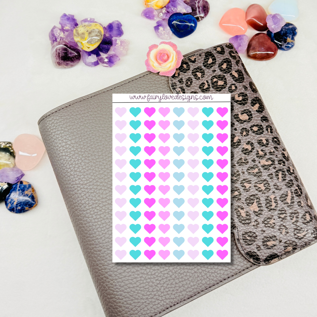 Teal and Pink Monthly - pocket buddy size