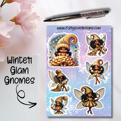 Winter Glam Gnomes