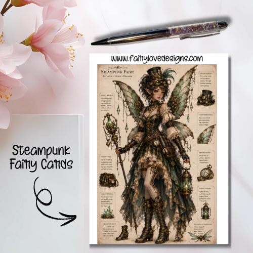 Standing Steampunk Fairy Cards