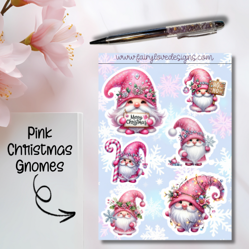 Pink Christmas Gnomes