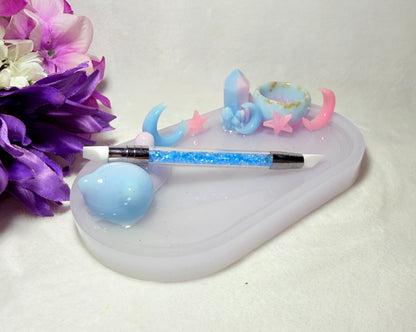 Pastel Blue/Lavender/Pink Fairy Tray