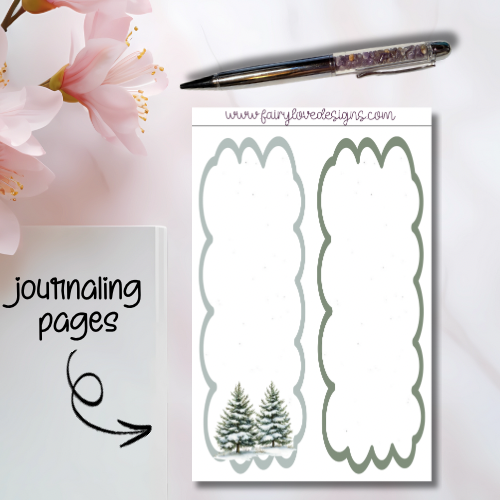 Winter Girls Journalling Pages