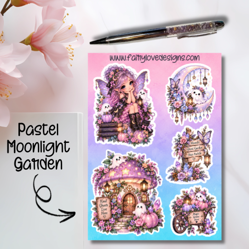 Pastel Moonlight Garden