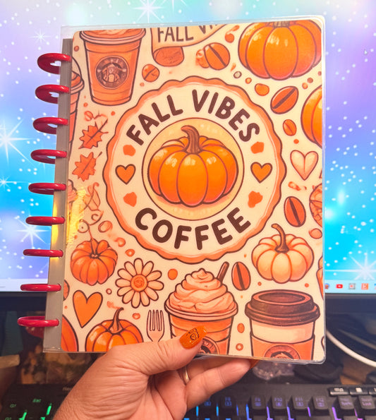 Fall Vibes Happy Planner Classic Cover and Bookmarks