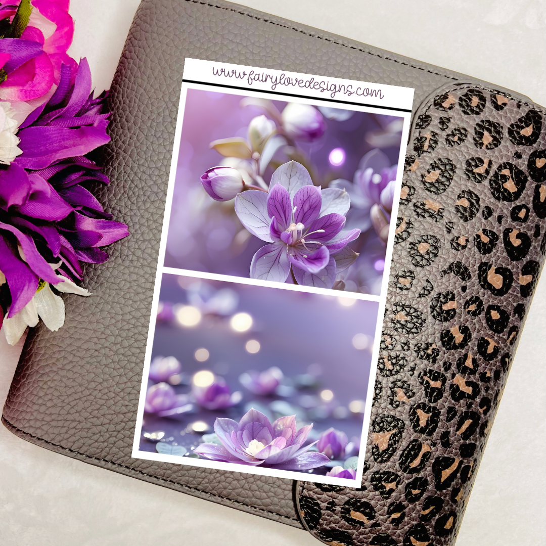 Purple Flowers Journaling Kit