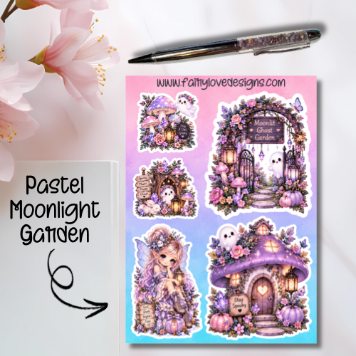 Pastel Moonlight Garden