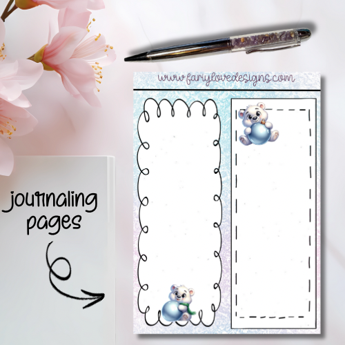 Polar Bear Journaling Pages
