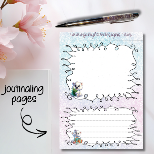 Polar Bear Journaling Pages