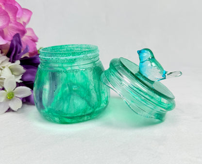 Green Resin Jar