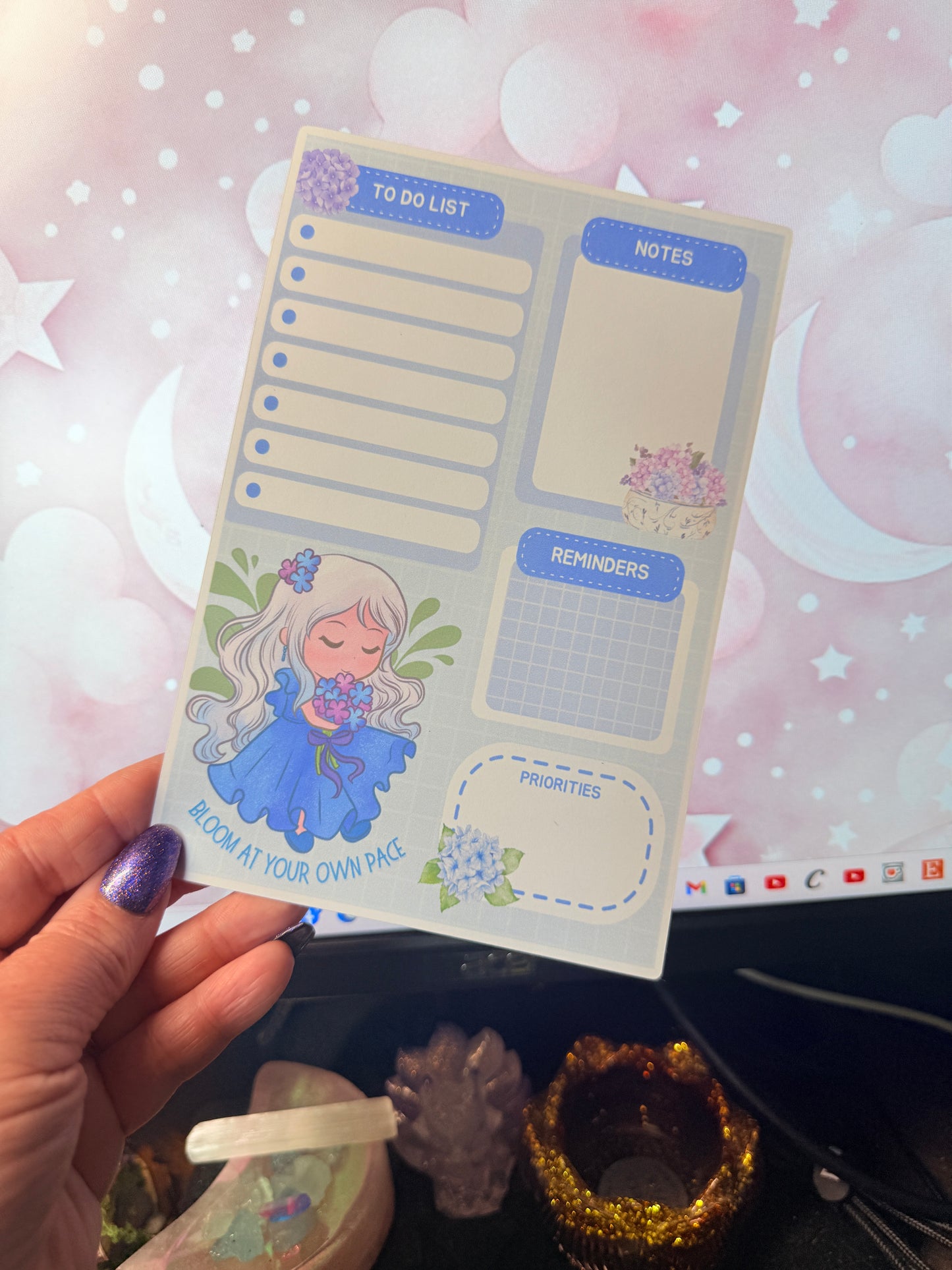 Bloom Notepad and Sticky Note Stickers