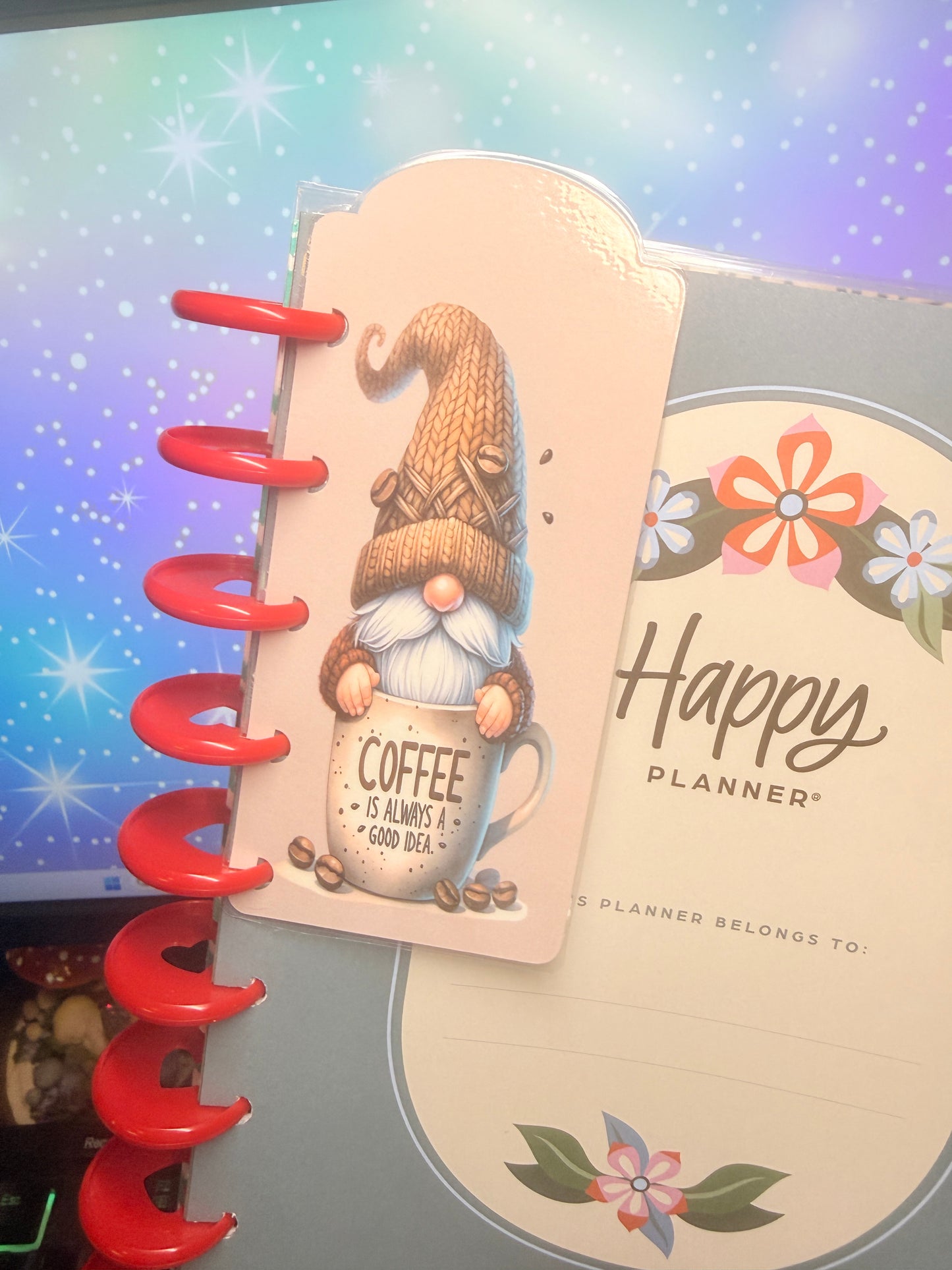 Fall Vibes Happy Planner Classic Cover and Bookmarks